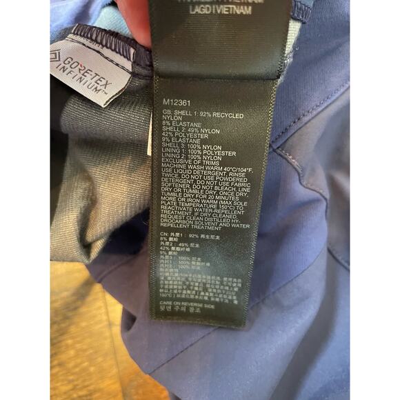 Marmot NWT Rom Gore Tex Infinium Bib Snow Ski Pants Arctic Navy Womens 28 - Picture 11 of 12